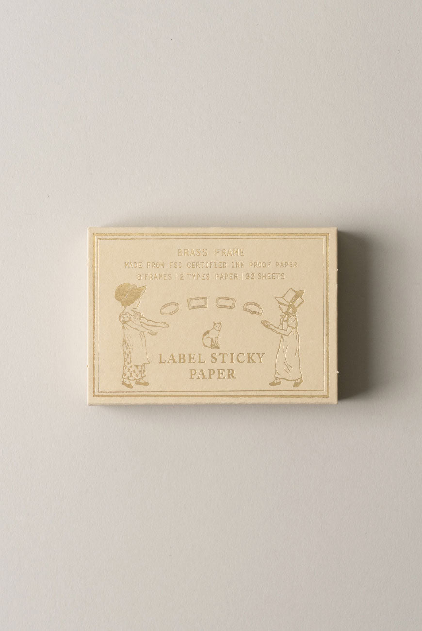 Trolls • Label Sticky Paper - Brass Frame