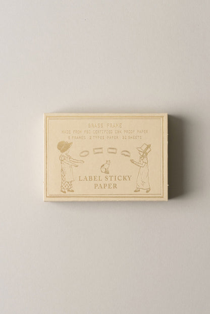 Trolls • Label Sticky Paper - Brass Frame