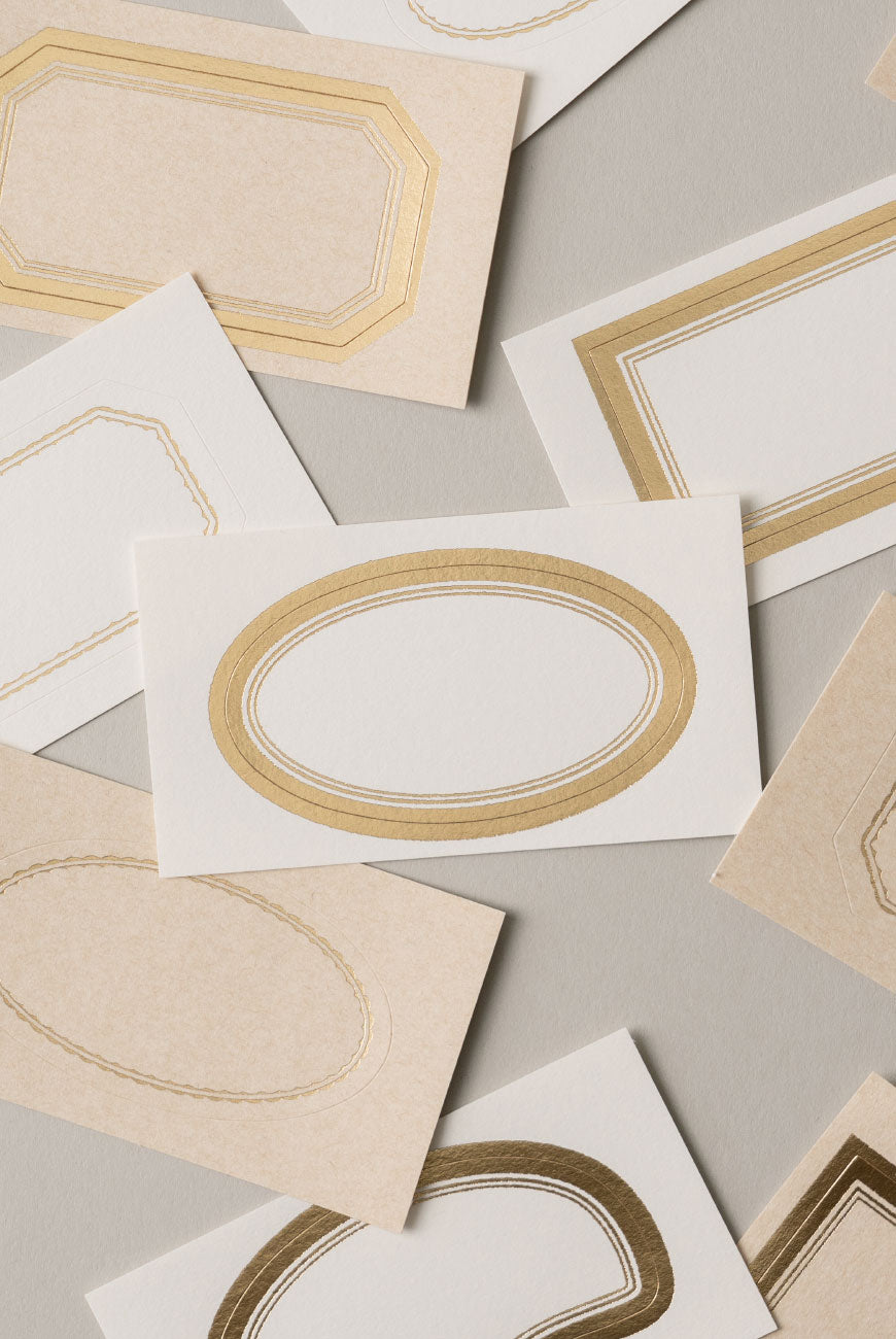 Trolls • Label Sticky Paper - Brass Frame