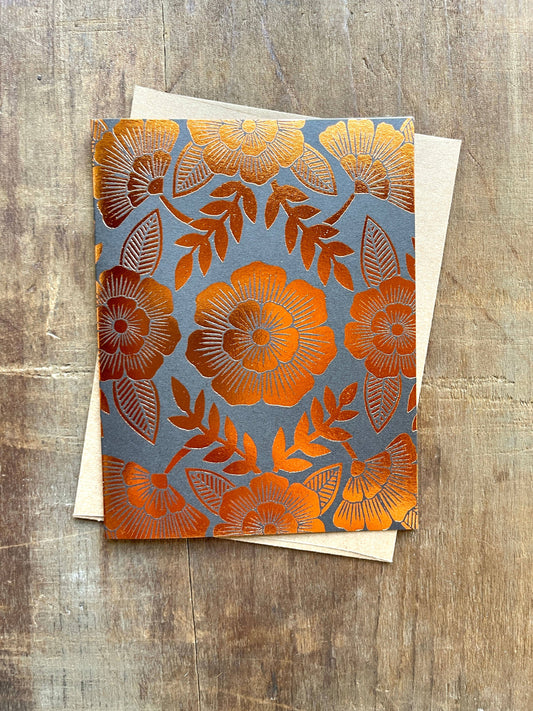Katharine Watson • Foil-Stamped Card - Flower