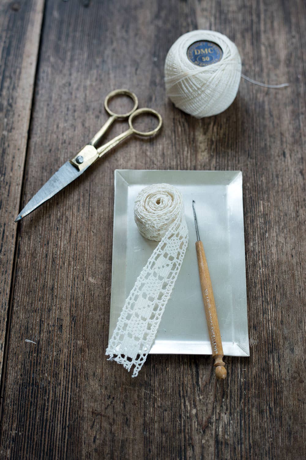 Fog Linen Work / Brass Handle Scissors (S)