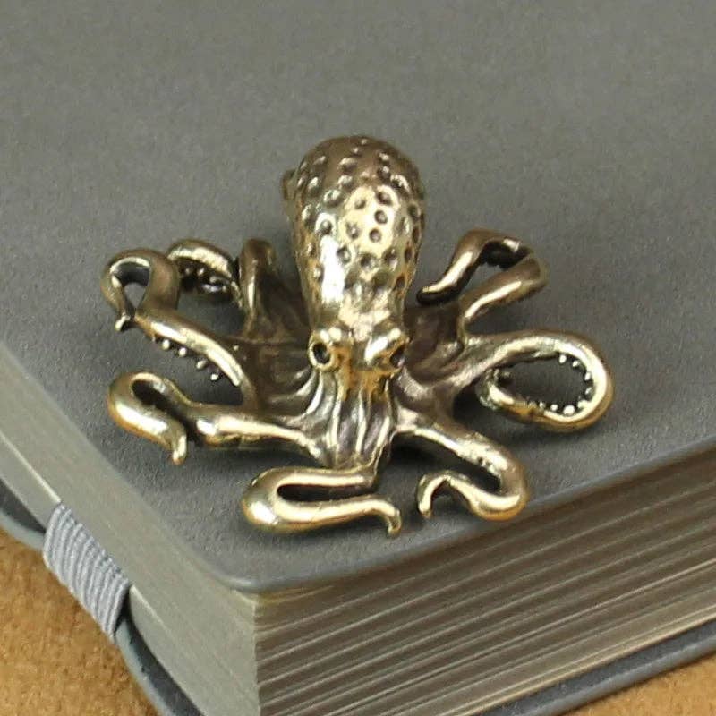 Kiyo Home • Brass Octopus Paperweight