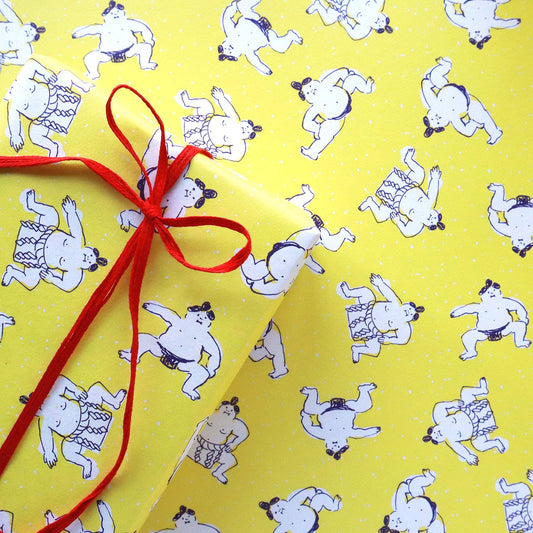 Regaro Papiro • Sumo Wrestler Wrapping Paper