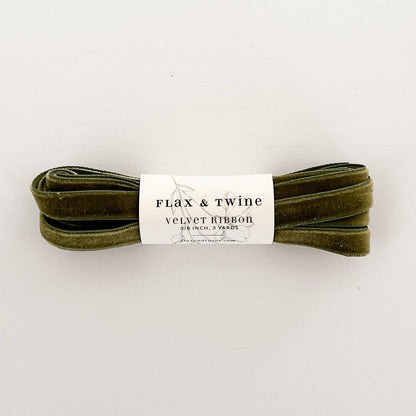 Flax & Twine • Velvet Ribbon (6 colors)