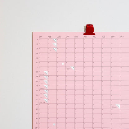 Case Study • 2027 Wall Calendar - Pink
