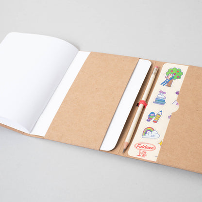 Egg Press x. Hello!Lucky • Foldeeo Notebook - Stripes