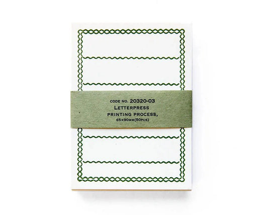 Classiky • Letterpress Cards - Green