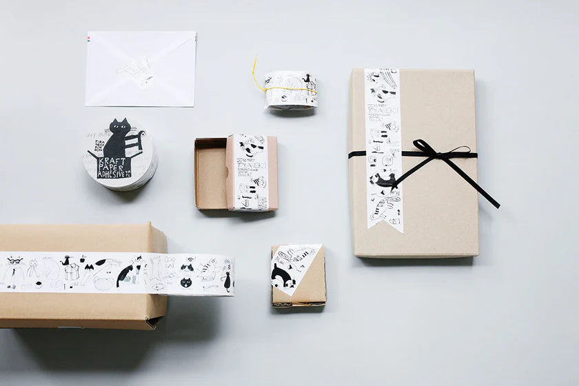 Classiky x Toraneko Bon Bon • Cats Kraft Paper Tape