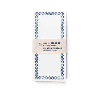 Classiky • Letterpress Cards - Blue