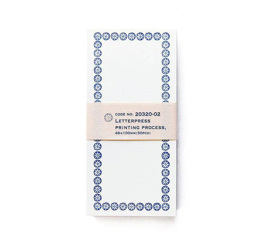 Classiky • Letterpress Cards - Blue
