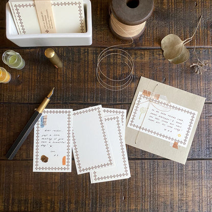 Classiky • Letterpress Cards - Brown