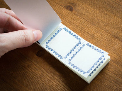 Classiky • Mini Letterpress Labels - Blue