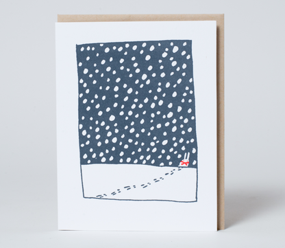 Egg Press x. Fugu Fugu • Letterpress Card - Snowy Walk