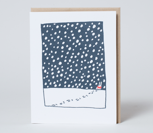 Egg Press x. Fugu Fugu • Letterpress Card - Snowy Walk