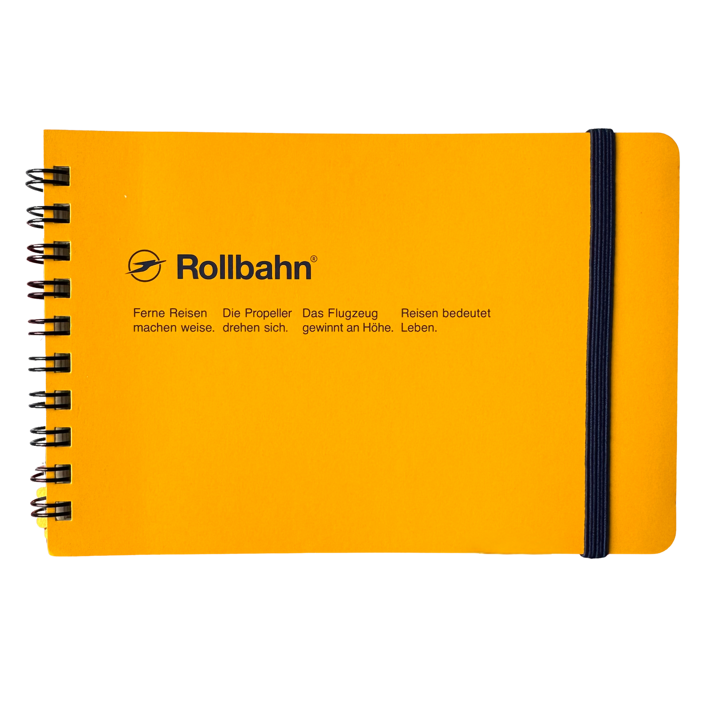 Rollbahn • Horizontal Notebook - Yellow
