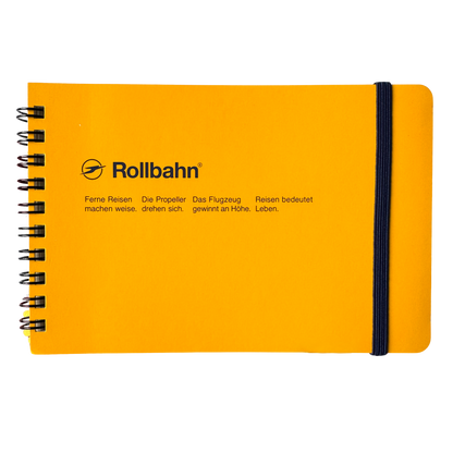 Rollbahn • Horizontal Notebook - Yellow