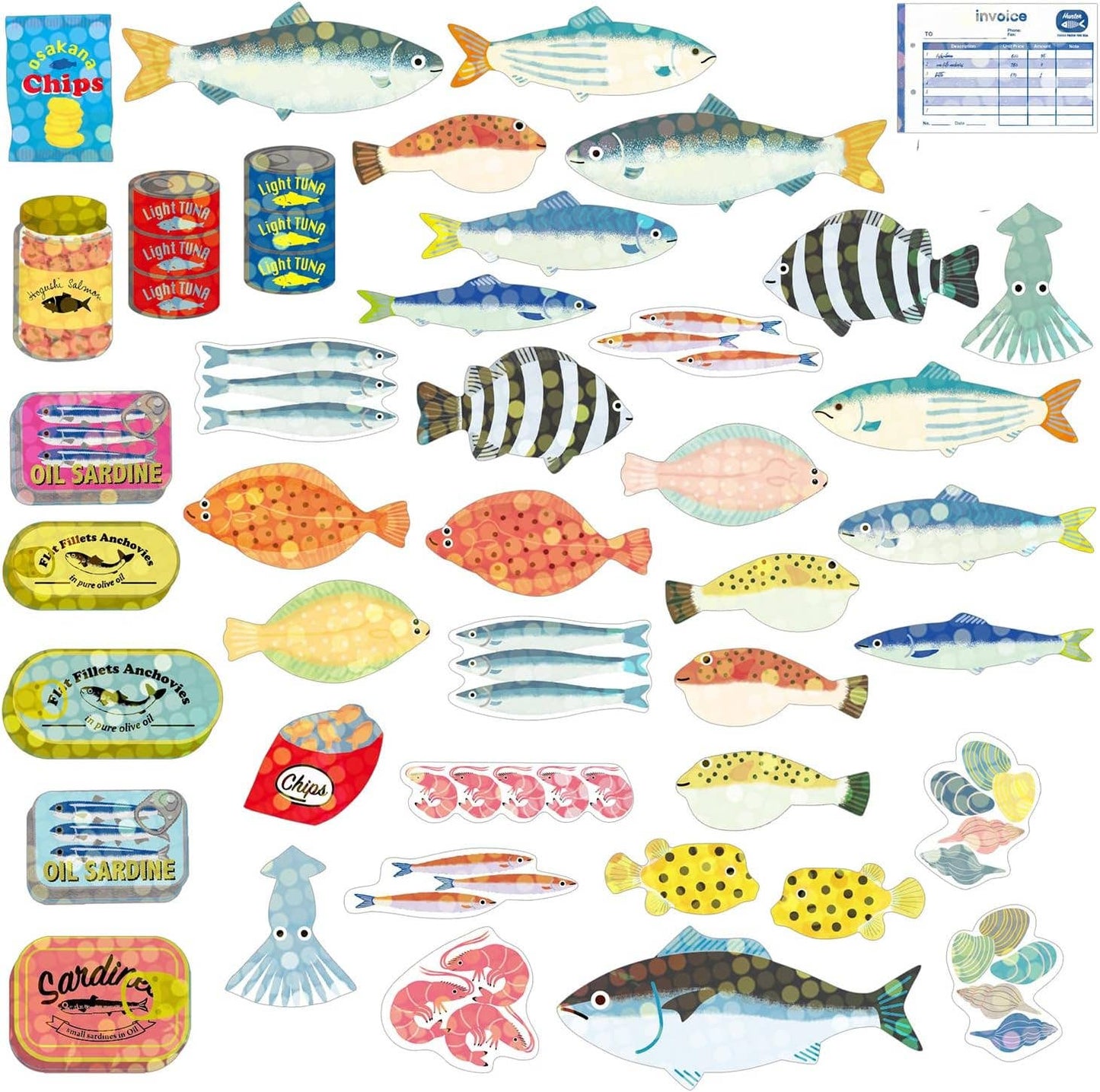 Hako Sticker Box: Fish