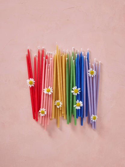 Knot & Bow • Beeswax Candles - rainbow