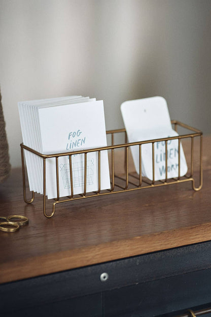 Fog Linen Work • Brass Wire Slender Basket