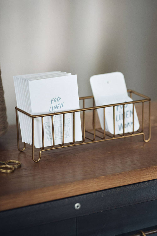 Fog Linen Work • Brass Wire Slender Basket