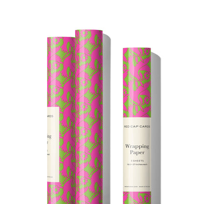 Red Cap Cards • Neon Doves Wrapping Paper