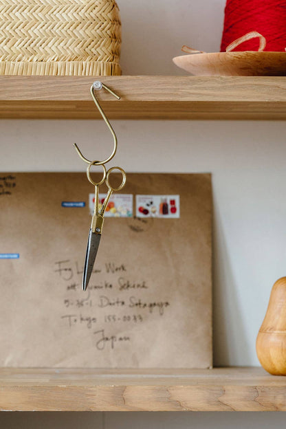 Fog Linen Work / Brass Handle Scissors (S)