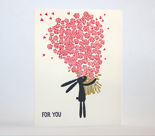 Egg Press x. Fugu Fugu • Letterpress Card - "For You"