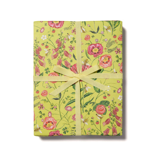 Red Cap Cards / Bees wrapping paper