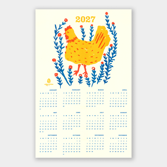 Egg Press • 2027 Calendar - Chicken
