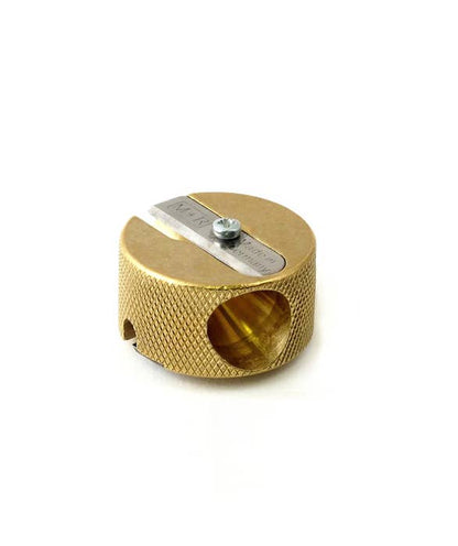 M+R • Brass Round Double-Hole Sharpener