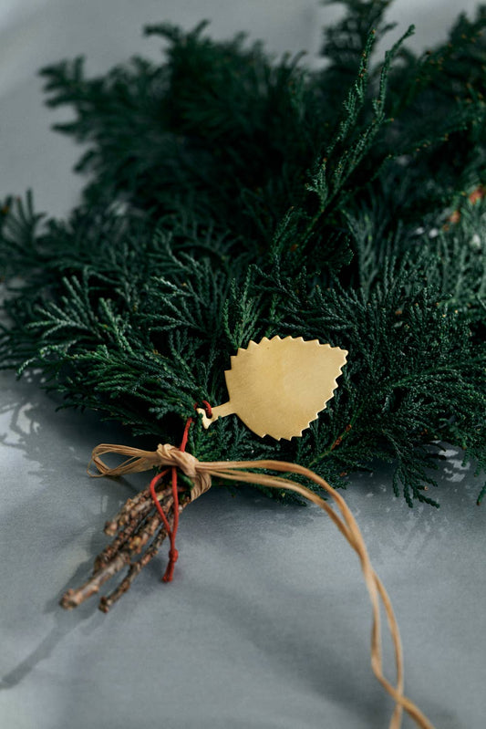 Fog Linen Work • Brass Leaf Ornament
