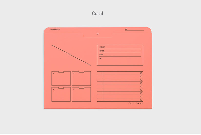 Gongjang • A4 Archiving File (9 colors)