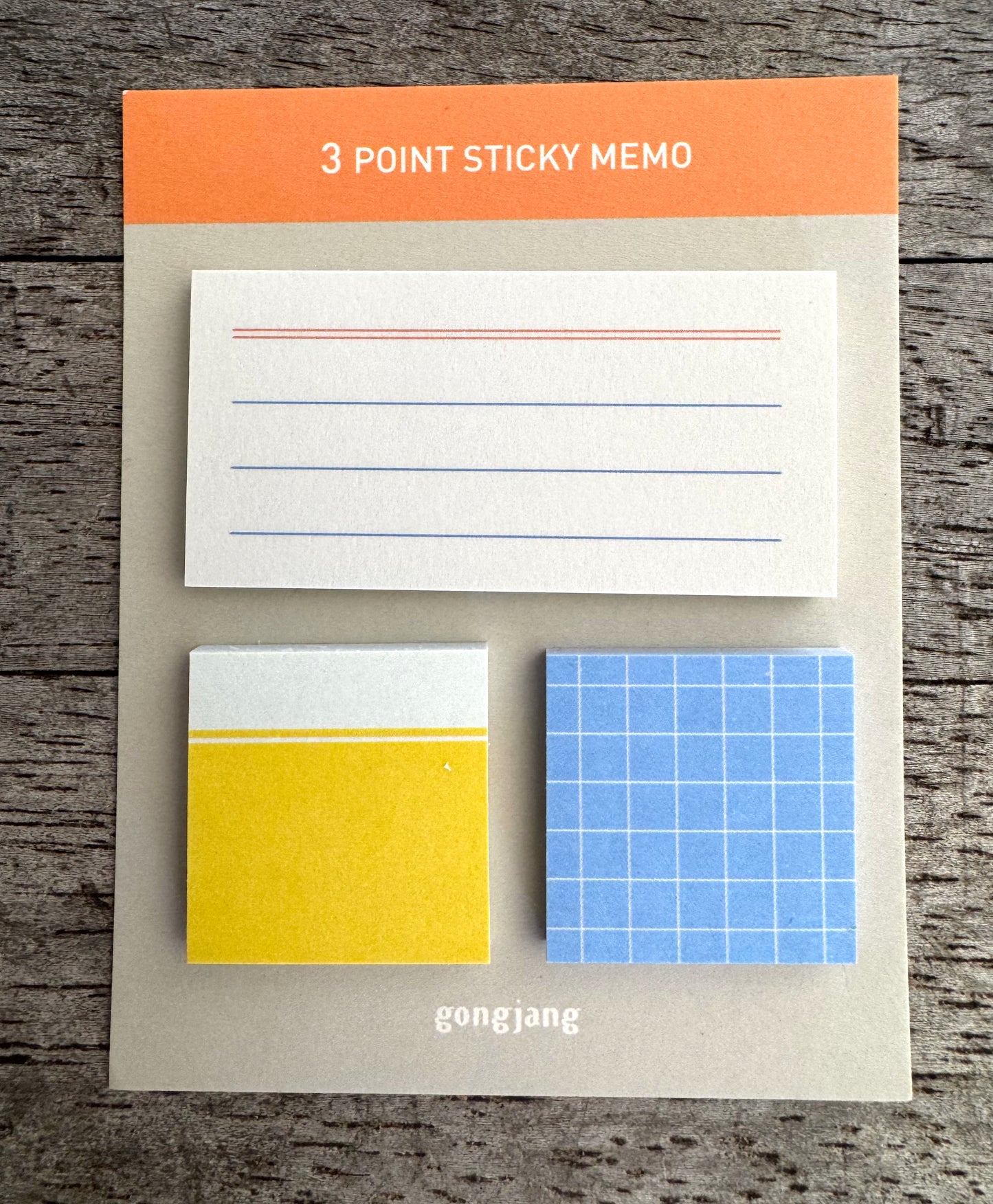 Gongjang • 3 Point Sticky Note - Gray