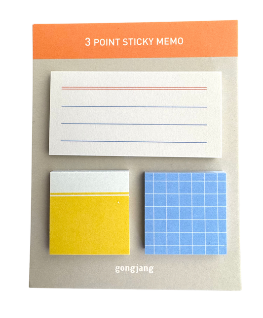 Gongjang • 3 Point Sticky Note - Gray