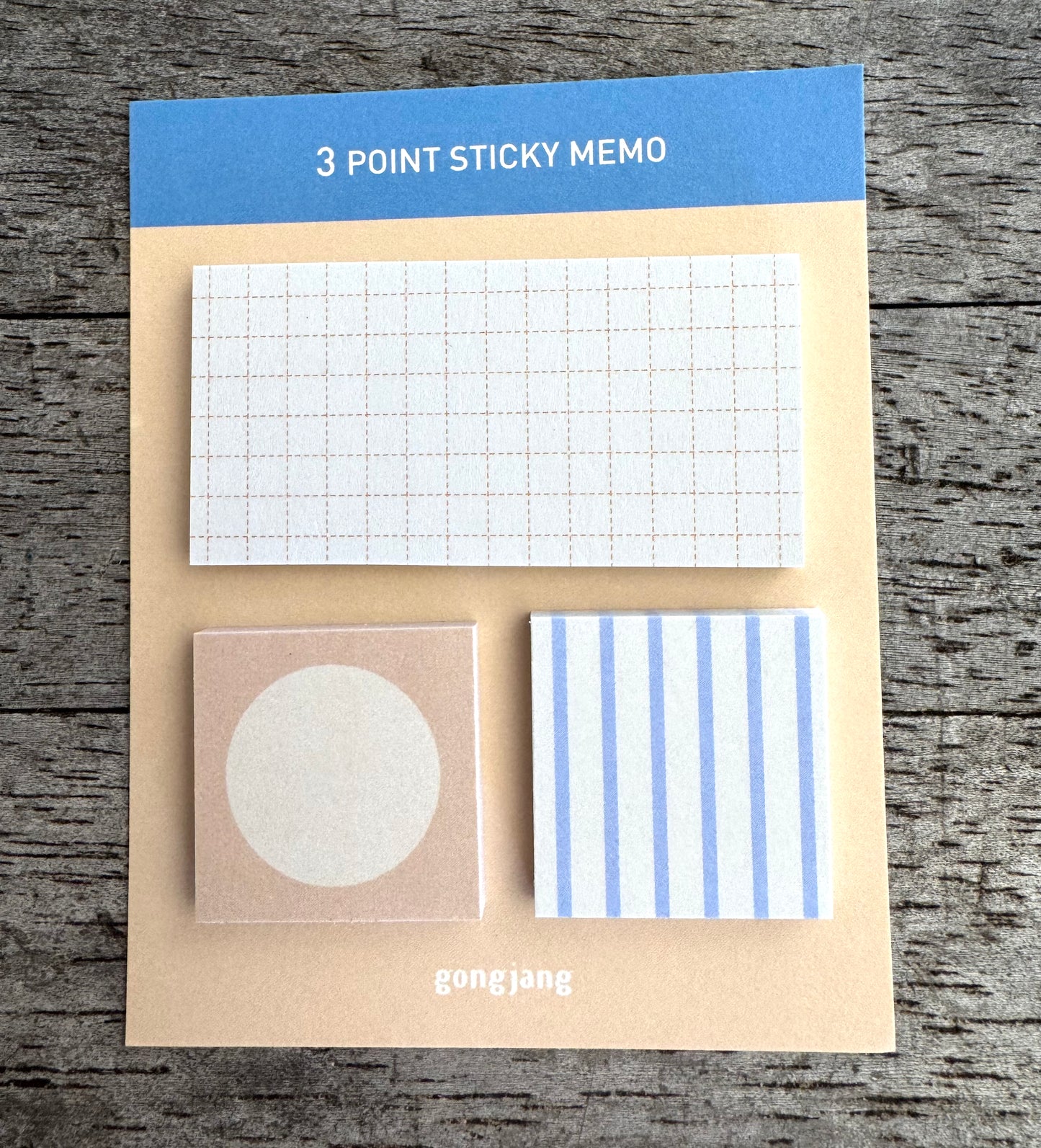 Gongjang • 3 Point Sticky Note - Milk Tea