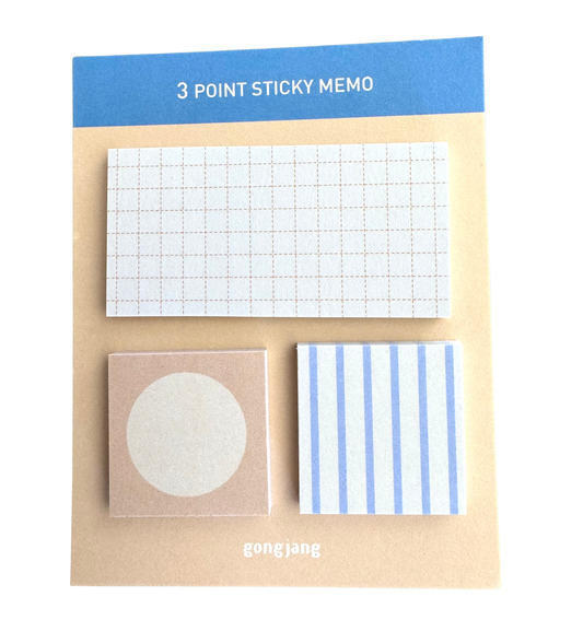 Gongjang • 3 Point Sticky Note - Milk Tea