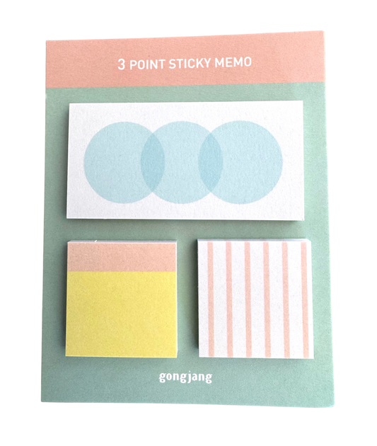 Gongjang • 3 Point Sticky Note - Powder Green