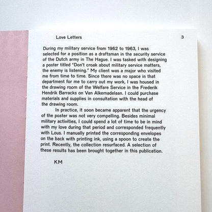 Karel Martens • Love Letters