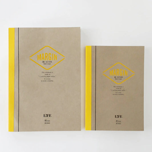 Life • Margin yellow spine notebook