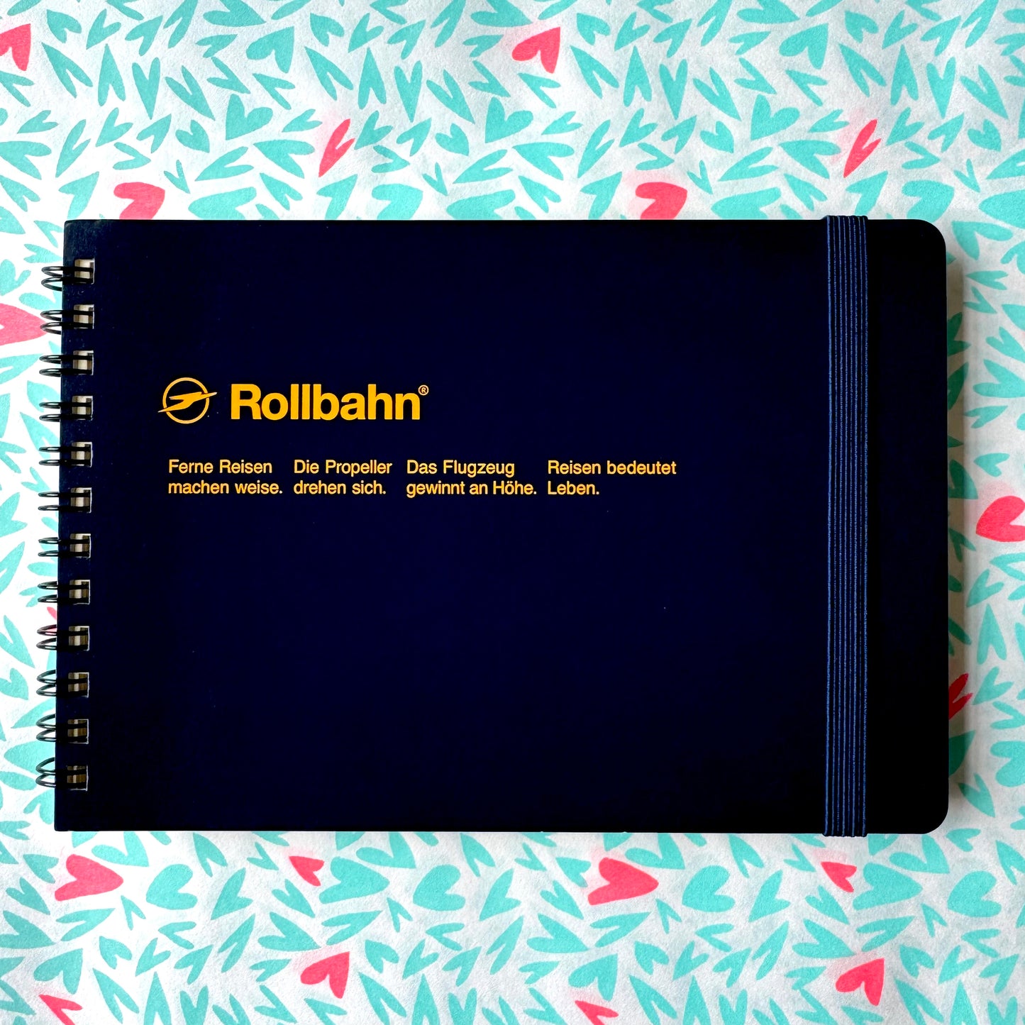 Rollbahn • Horizontal Notebook - Navy