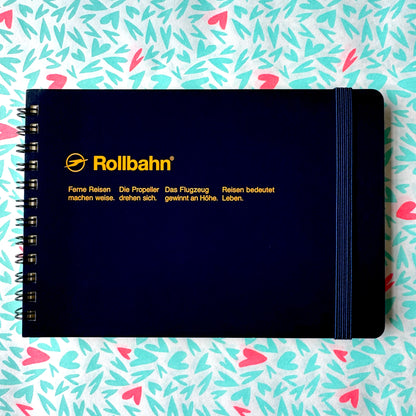 Rollbahn • Horizontal Notebook - Navy