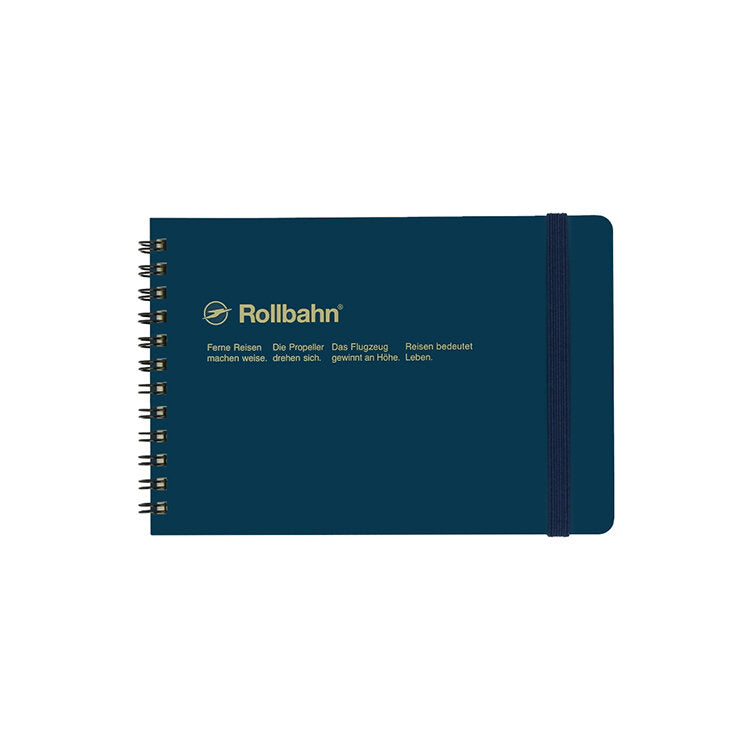 Rollbahn • Horizontal Spiral Notebook - navy
