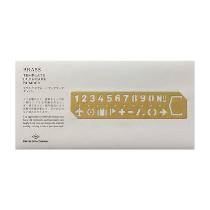 Traveler's Company • Numbers Brass Bookmark