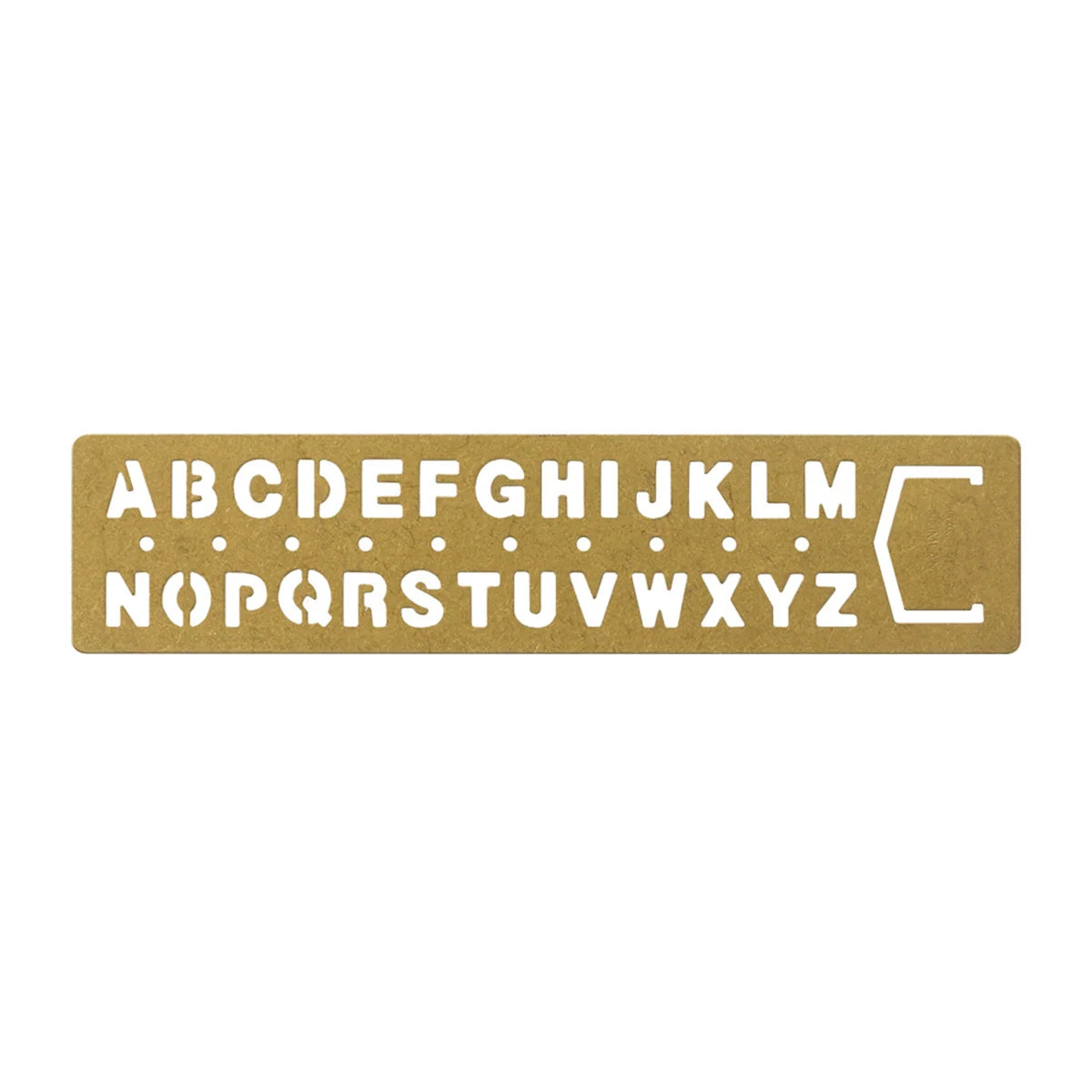 Traveler's Company • Alphabet Brass Bookmark