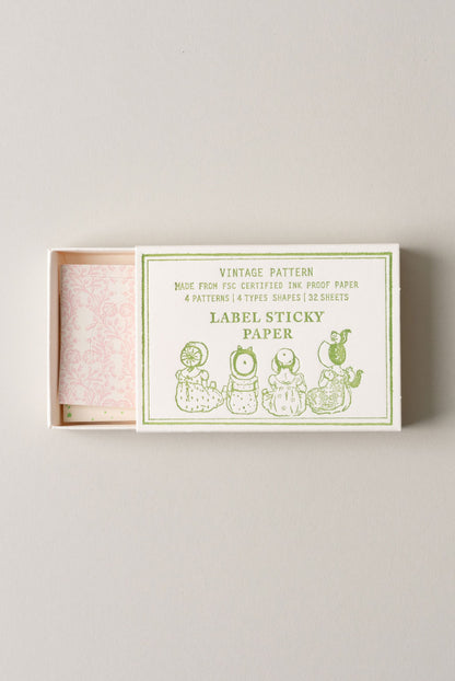Trolls • Label sticky paper - Vintage Pattern